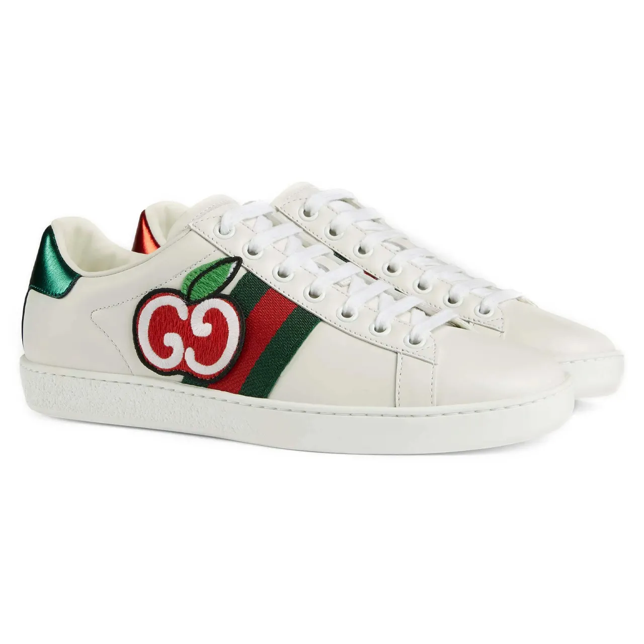 Gucci Ace Low 'GG Apple Patch – White'