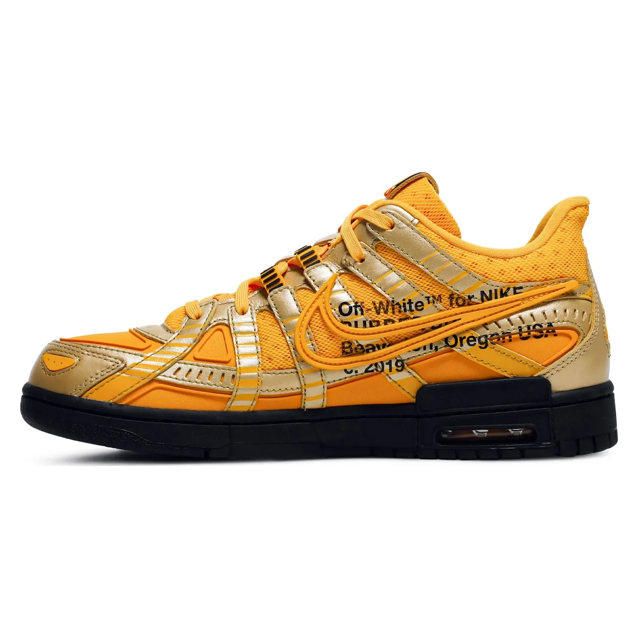 Off-White x Air Rubber Dunk 'University Gold'
