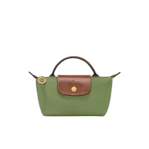 حقيبة Longchamp Le Pliage الأصلية بمقبض – اخضر