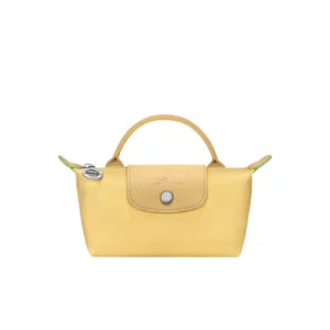 Le Pliage Green Pouch with handle Wheat