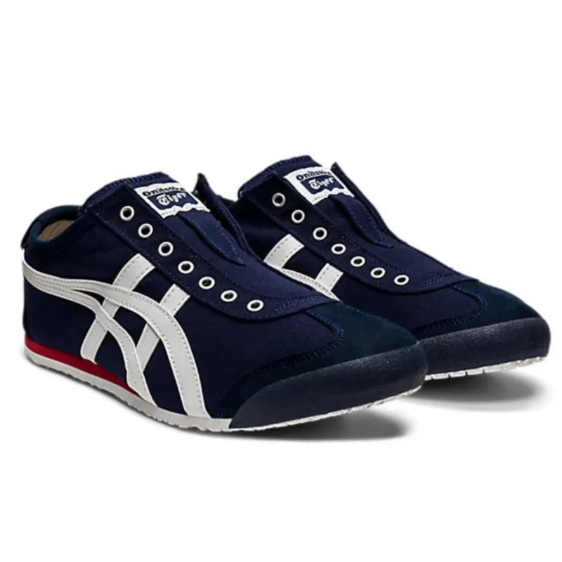 حذاء Onitsuka Tiger Mexico 66 سهل الارتداء باللون الأزرق الداكن والأبيض