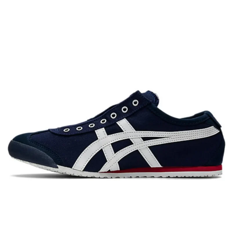 حذاء Onitsuka Tiger Mexico 66 سهل الارتداء باللون الأزرق الداكن والأبيض