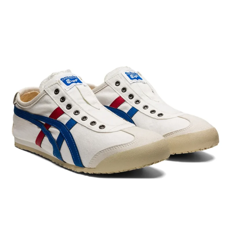 Onitsuka Tiger mexico 66 سهل الارتداء أبيض/ثلاثي الألوان