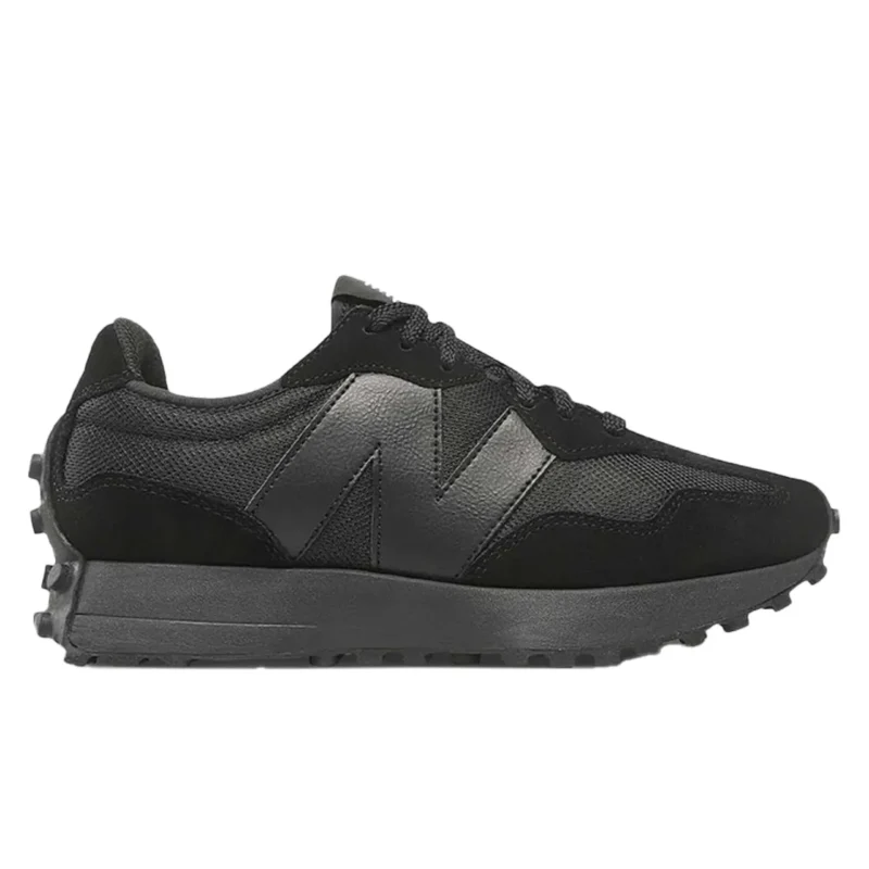 New Balance 327 Triple Black Trainers