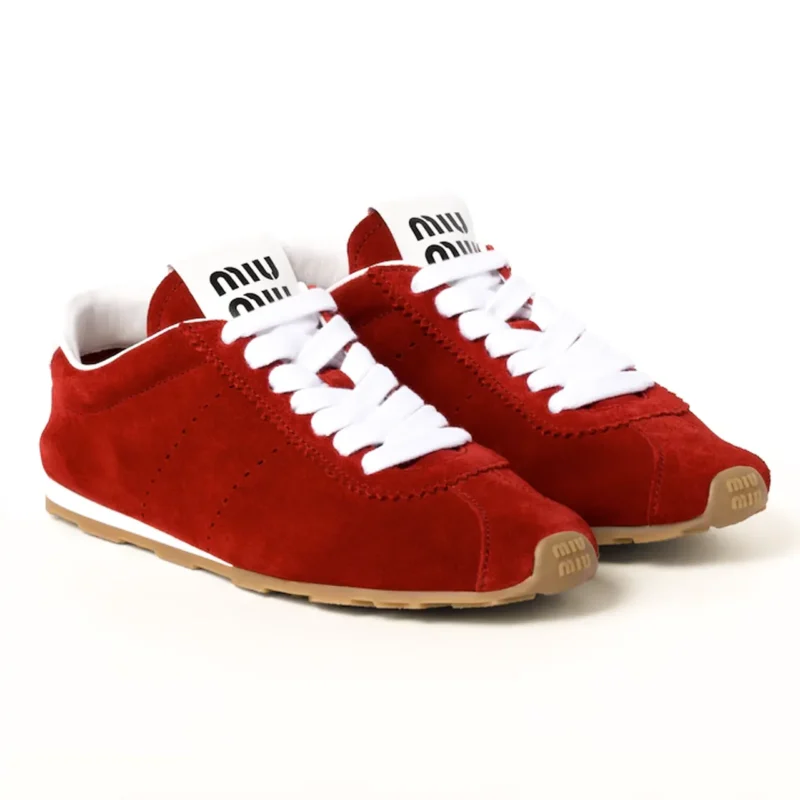 New balance Miu Miu Plume suede Scarlet