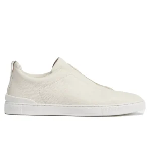Off White Deerskin Triple Stitch