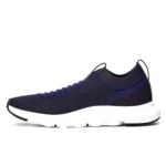 ZEGNA Textured Navy Blue/Black Knit Fabric Slip-On