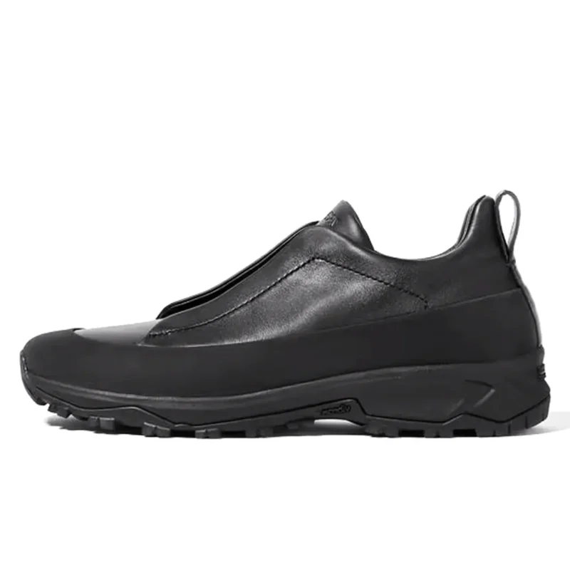 Black Leather Triple Stitch Monte